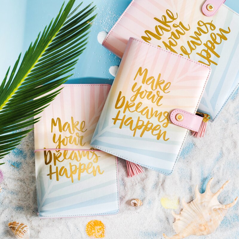 Lovedoki Dokibook A5 A6 notebook planner notebook Diary Agenda Pink gold Kawaii diy Organizer stationery