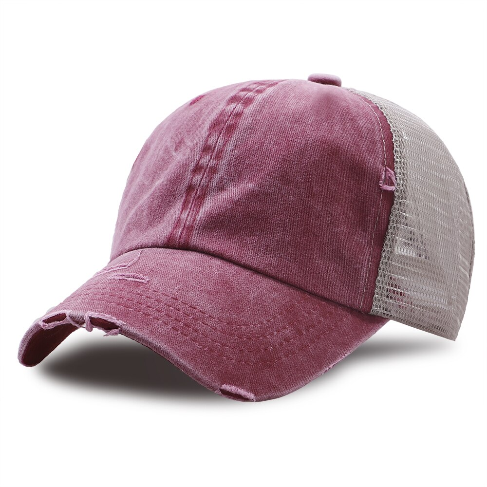 Traspirante Sport Trucker Cappello Outdoor Berretto Da Baseball Unisex Mountain Amore Della Maglia di Modo Cappellini Da Baseball Cotone Casual Del Cappello di Snapback: wine red