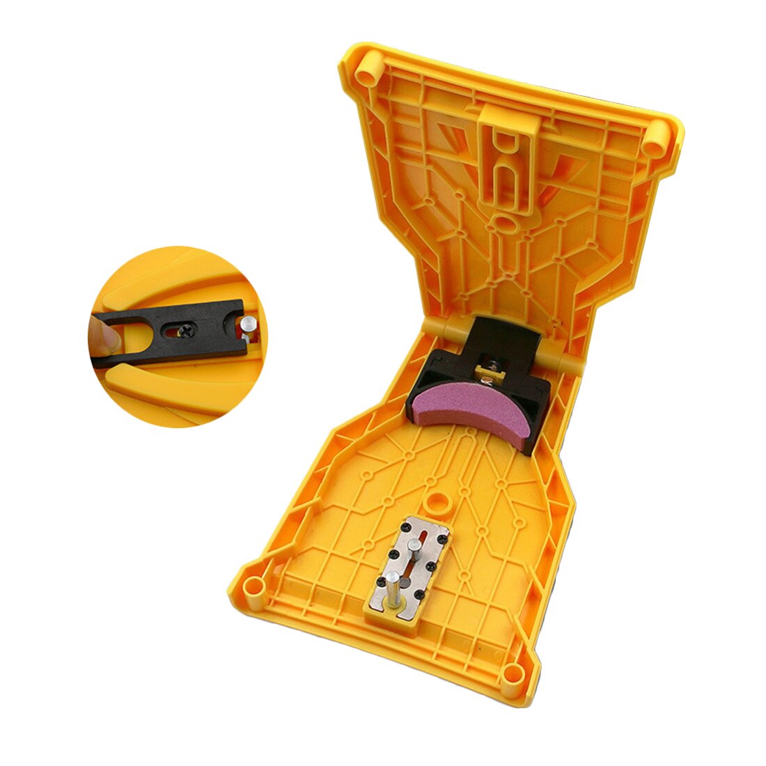 Chainsaw Teeth Sharpener Portable Sharpen Chain Saw Bar-Mount Fast Grinding Sharpening Chainsaw Chain Woodworking Tools: Normal Type