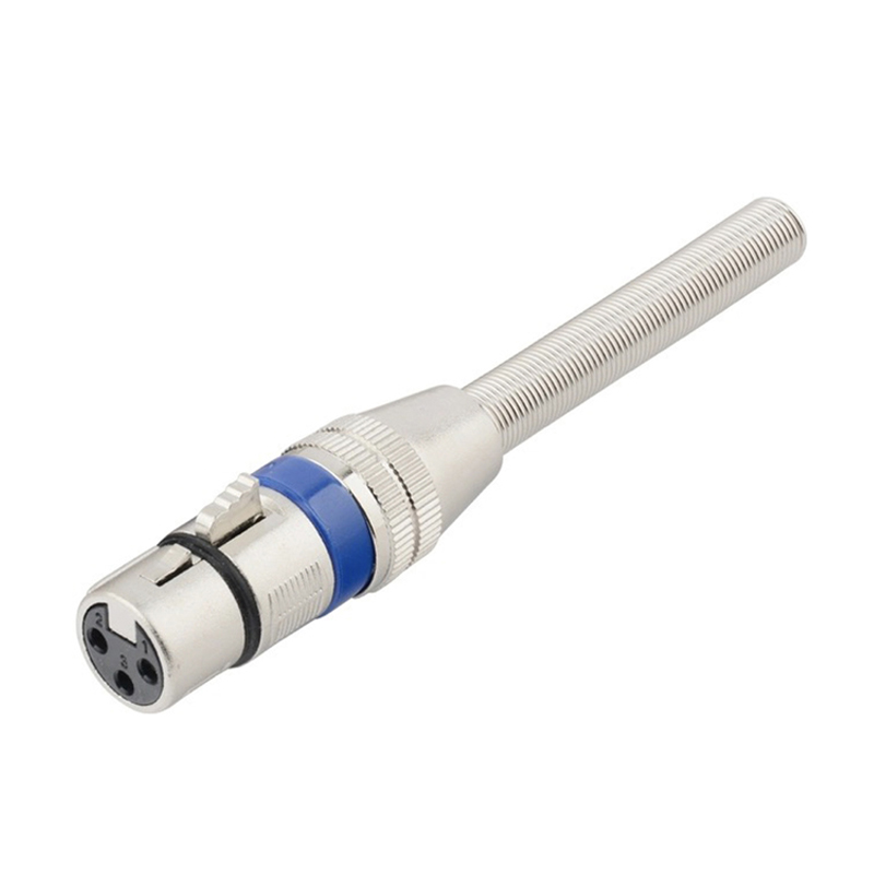 Audio Jack 3 Pin XLR Adapter Connector to 3.5 mm Male Female 6.35 mm To XLR Plug Audio Converter Microphone Adaptors: Pink