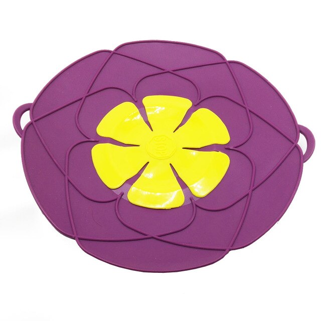 Household Silicone Pot Lid Anti-overflow Lid Pot Lid Kitchen Accessories Cookware Kitchen Accessories Gadgets: Purple