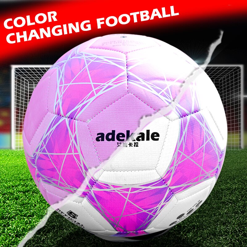 Ultraviolet Light Discoloration Football Standard Game Training Light Change Soccer Adult No. 5 Child kids No. 4