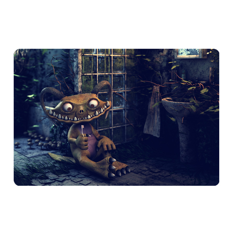 Gremlins Wall Stickers for Kids Room Game Center Home Decoration Vintage Art Painting Plaque Metal Signs: Black