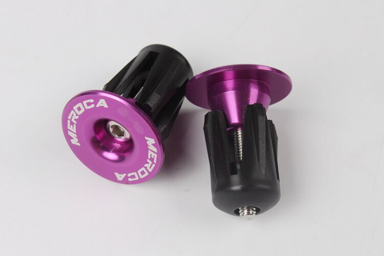 MEROCA-Tapones para manillar de bicicleta de montaña, accesorios para manillar de bicicleta de carretera, tapas expansibles, mango de aleación de aluminio, decoración de bicicletas en varios colores