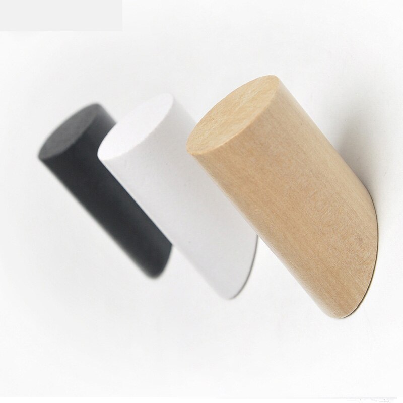 Natuurlijke Houten Muur Hanger Muur Robe Hook Holder Hoed Sjaal Handtas Opslag Hanger Badkamer Rack Haken Voor Opknoping