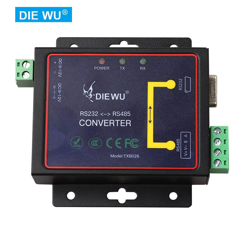 TXI026 Actieve RS232 Om RS485 Interface Seriële Adapter Converter RS232 Om RS485 Apparaat