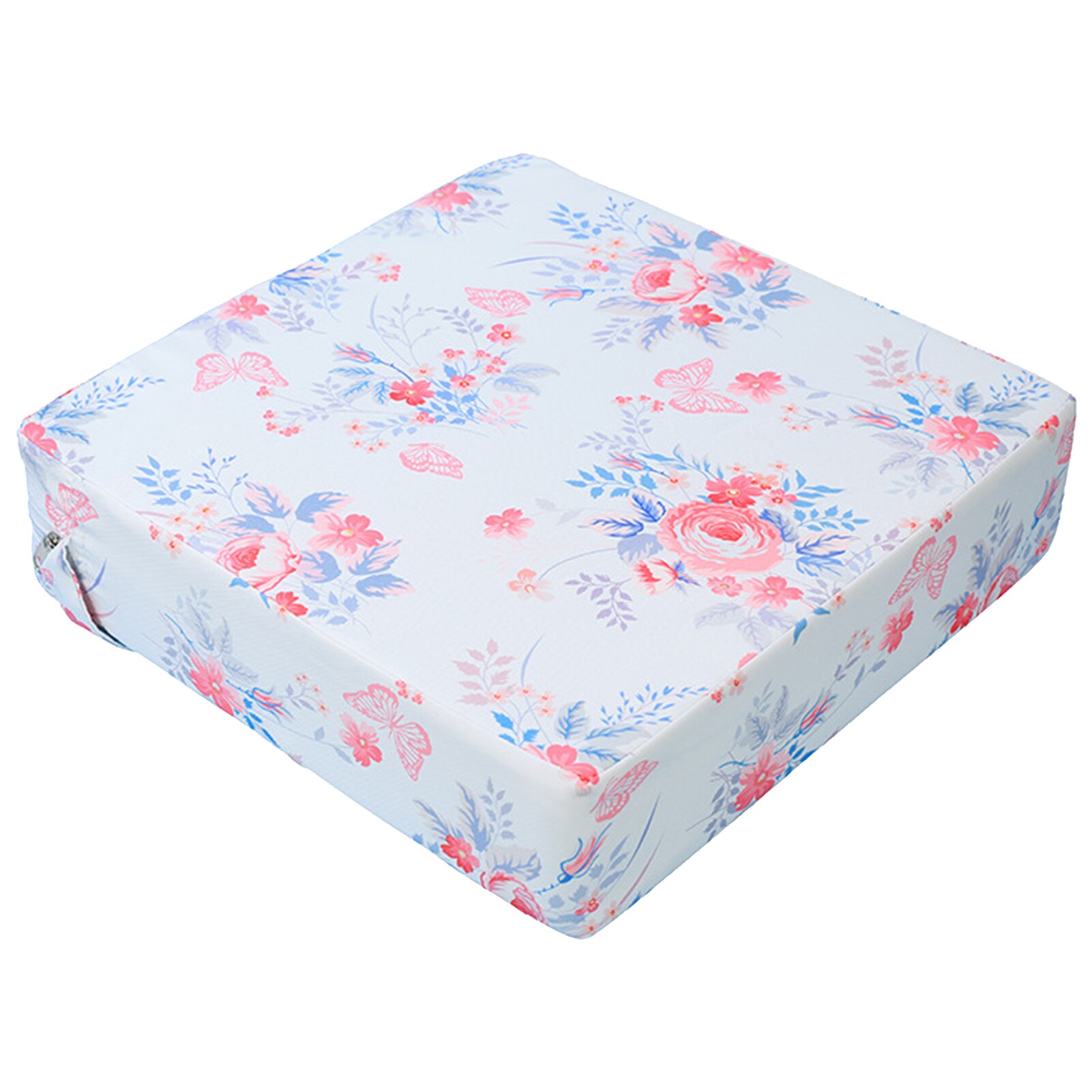 Draagbare 8Cm Zitkussen Kids High Chair Booster Zitkussen Eetkamerstoel Verhooging Zitkussen Student Verstelbare Riem: A