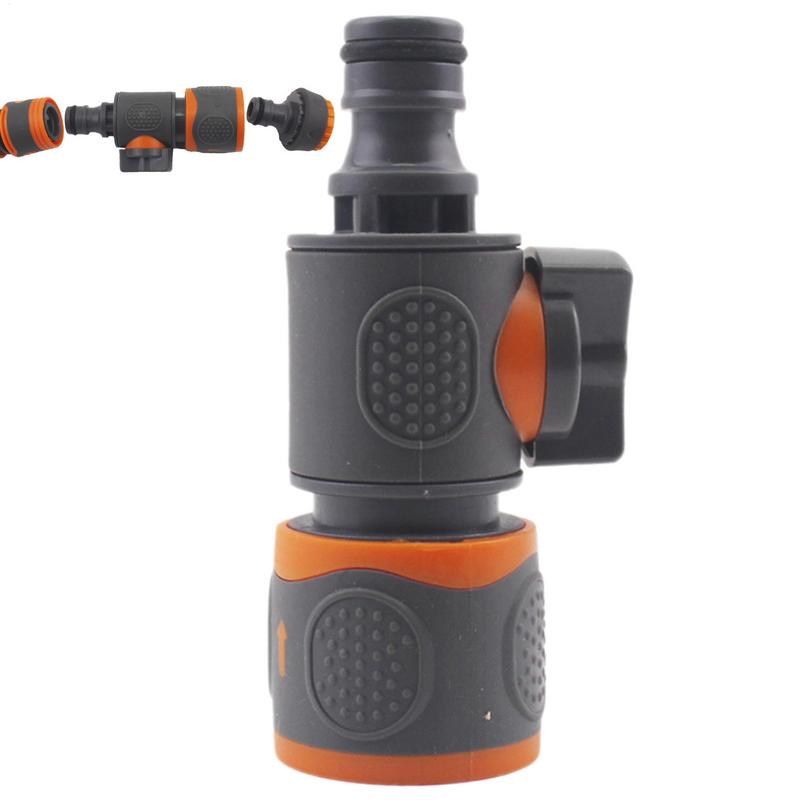 Quick Connect Hose Fittings in-Lines Water Hose Fittings Quick Release Water Hose Adapter Connector with Control Valve for Join