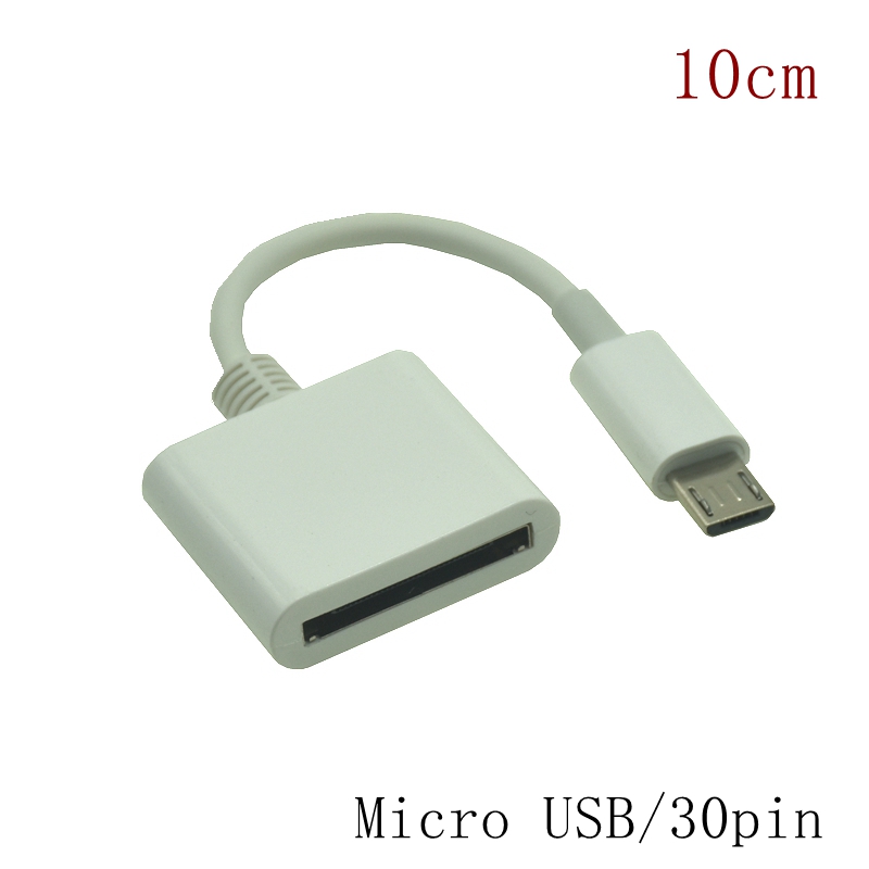 Dock 30 Pin Female naar USB-C USB 3.1 Micro USB 8pin Type C Mannelijke Korte Oplaadkabel Voor Huawei Xiaomi Mac Onplus 15 cm: Oranje