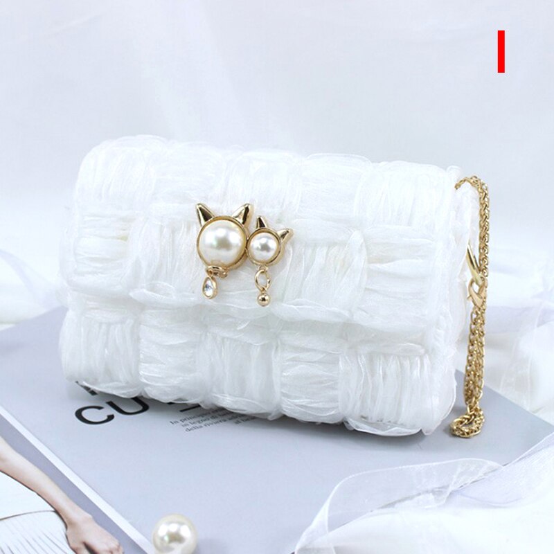 1 Sets Net Cover Gauze Woven Shoulder Bag Plastic Female Handmade DIY Handbag Bag Accessories: I