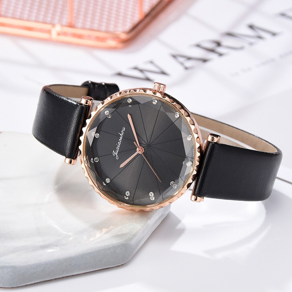 Luxury Women's Watches Leather Strap Ladies Women Watch Casual Leather Quartz Wristwatch Girl clock relogio feminino: 5