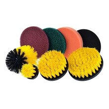 8-Pack Elektrische Bohrer Pinsel Akku-bohrschrauber Peeling Pads Mörtel Energie Wäscher Reinigung Schwimmbad Pinsel Badewanne Haus Super Saugfähigen Auto W