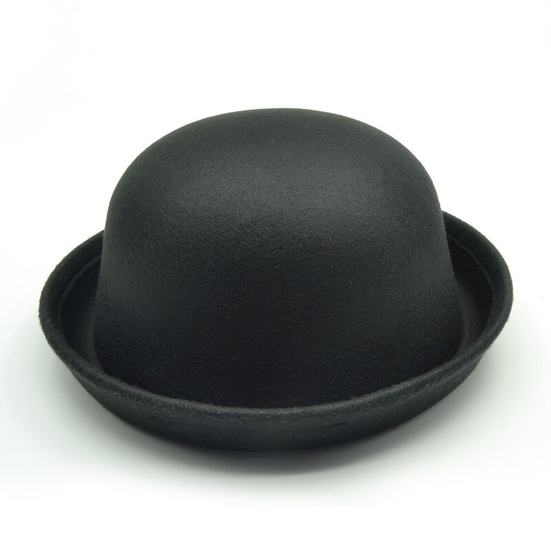 Little girls fedora hat Dome cap Children dress hats Kids caps felt hats wool felting Bowler caps