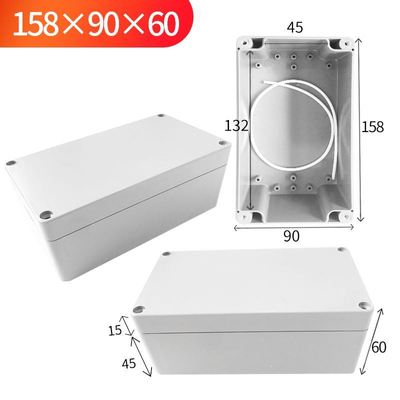 Waterproof Plastic Enclosure Box Electronic Project Instrument Case Electrical Project Box Outdoor Junction Box Housing: 158x90x60