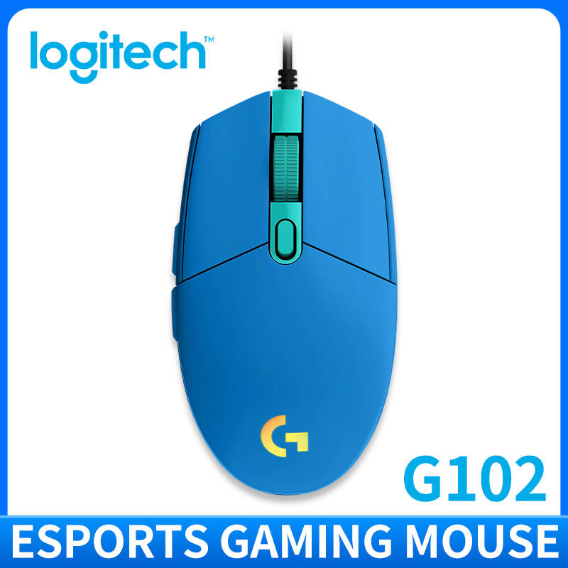 Logitech G102 Wired Gaming Mouse - Ergonomic , Custom DPI Levels, Responsive Buttons for Daily Gaming/Work: Blue