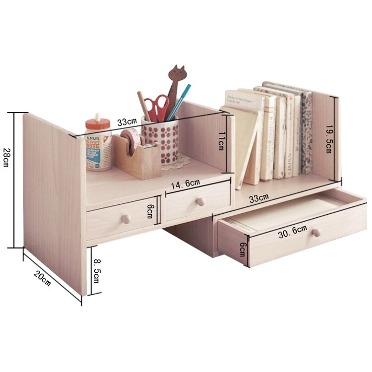 Louis children wood desk desktop bookcase simple small bookshelf combined rack