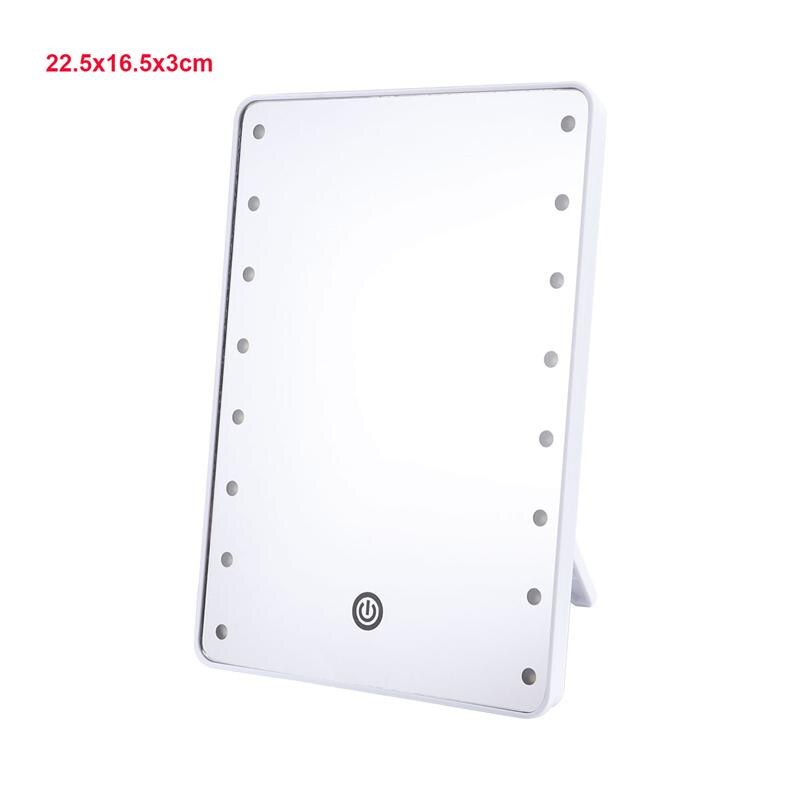 Makeup Mirror with 16 LEDs Cosmetic Mirror with Touch Dimmer Switch Battery Operated Vanity Mirror with Stand for Tabletop: 1