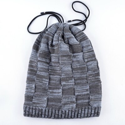 TQMSMY Sturmhaube knochen masken kappe männer Winter gestrickte wolle Hütte Multi-zweck hüte für männer mützen warm halten schal Kappen gorros: grau