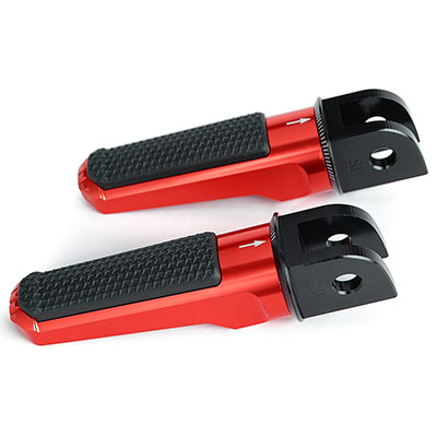 Piede Del motociclo di trasporto Pioli Anteriore Cavaliere Pedale per SUZUKI B-re DL250 V-STROM GSR 600 750 GSXR GSX-S 600 750 1000 SV650 SV650X: Rosso