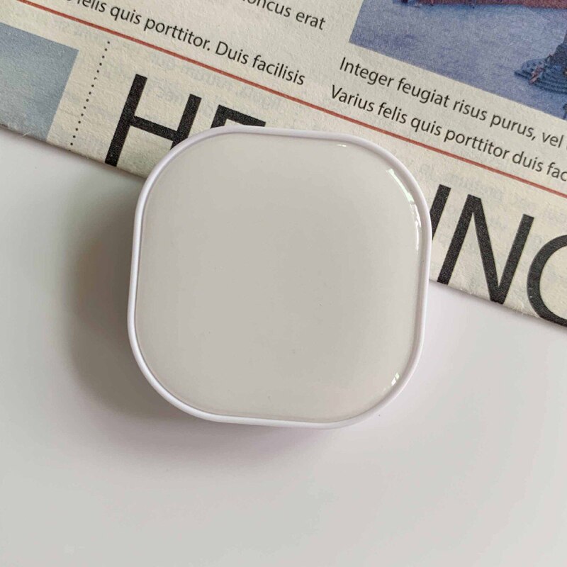 Support de téléphone portable de poignée d'airbag rétractable de colle de chute carrée pour des iphone samsung xiaomi support de support de couleur unie: 13white