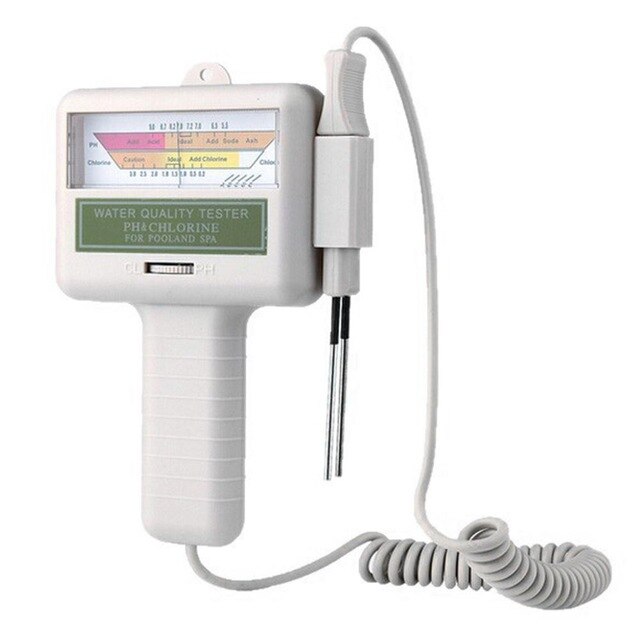 2 in 1 ph chloormeter tester pc -101 ph tester chloorwatertestapparaat gereedschap voor zwembadaquarium draagbaar: Pc101