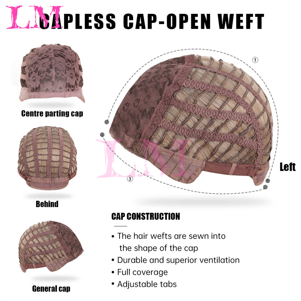 Peluca híbrida sintética LM rizada, larga, ondulada, negra y rubia, con flequillo esponjoso, adecuada para uso diario de mujeres