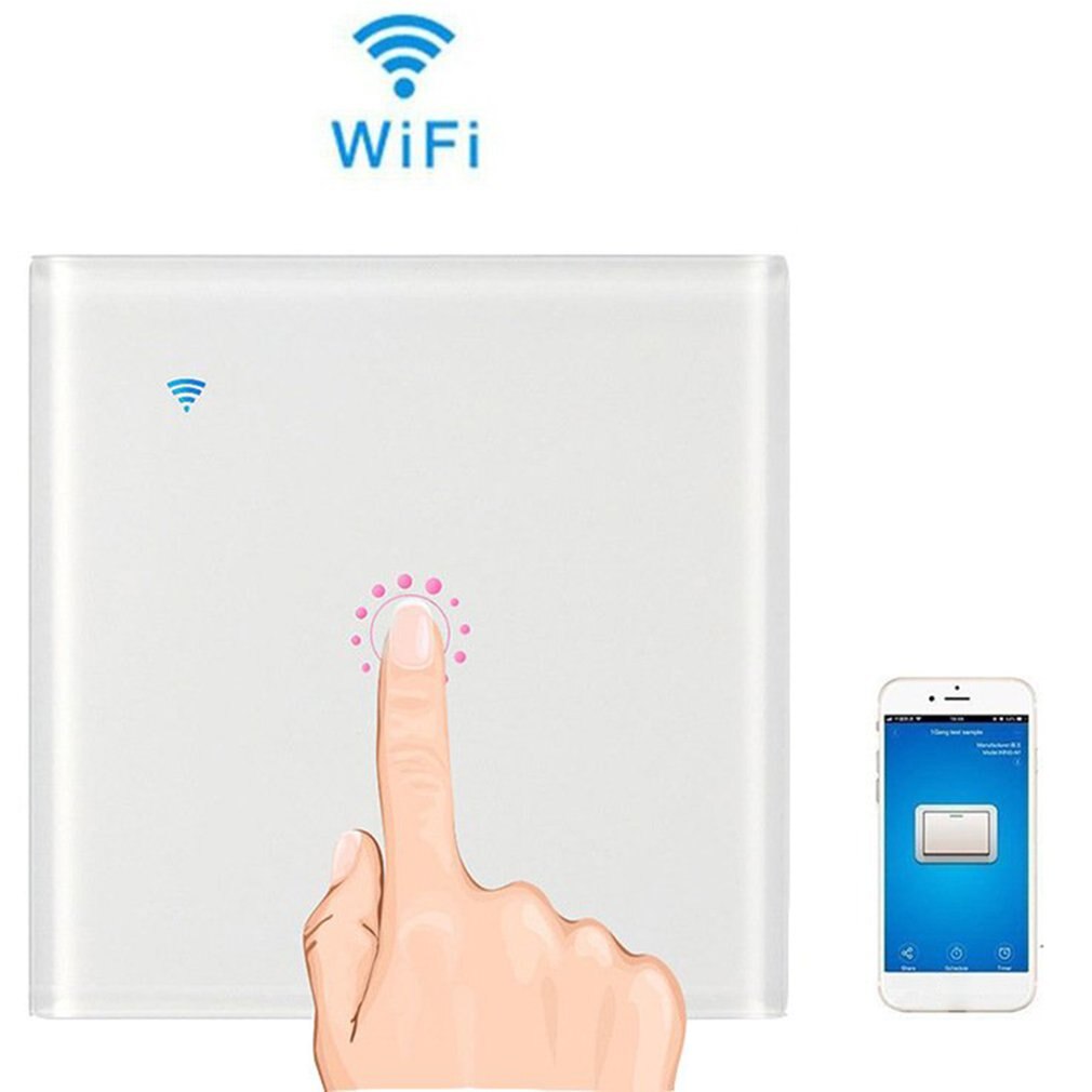 Smart Wifi Fernbedienung Touch Wand Schalter Smart Voice Control Handy APP Fernbedienung Schalter