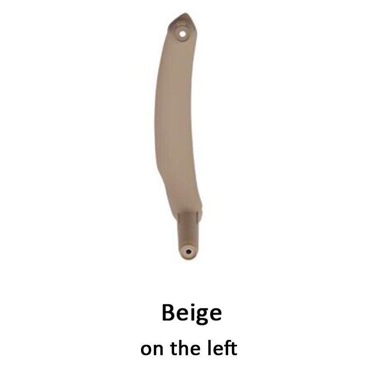 Brązowy szary beżowy czarny podłokietnik samochód lewy prawy wnętrze klamka robić drzwi wewnętrzne płyta ciągnąć wykończenia pokrowiec na BMW E70 E71 X5 X6: beige(on the lewo)