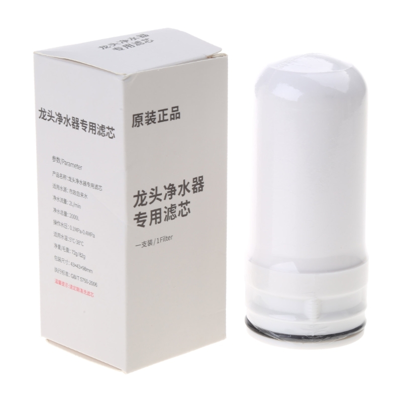 2024 4 Stuks Waterkraan Filter Cartridge Innerlijke Keramische Filter Waterzuiveraar Dechlorering Filter Elementen Handig