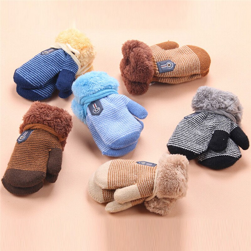 Winter Baby Jungen Mädchen gestrickt Handschuhe warm Seil voll Finger Fäustlinge Handschuhe Pro Kinder Kleinkind Kinder gestrickt Handschuhe