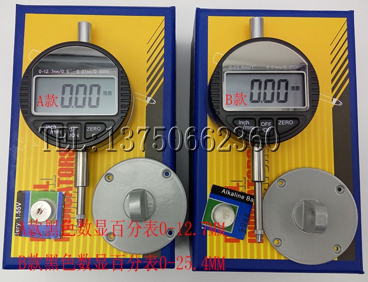 Digital Indicator 0.01/.0005 Digital Dial indicator Range 12.7mm/0.5" Gauge
