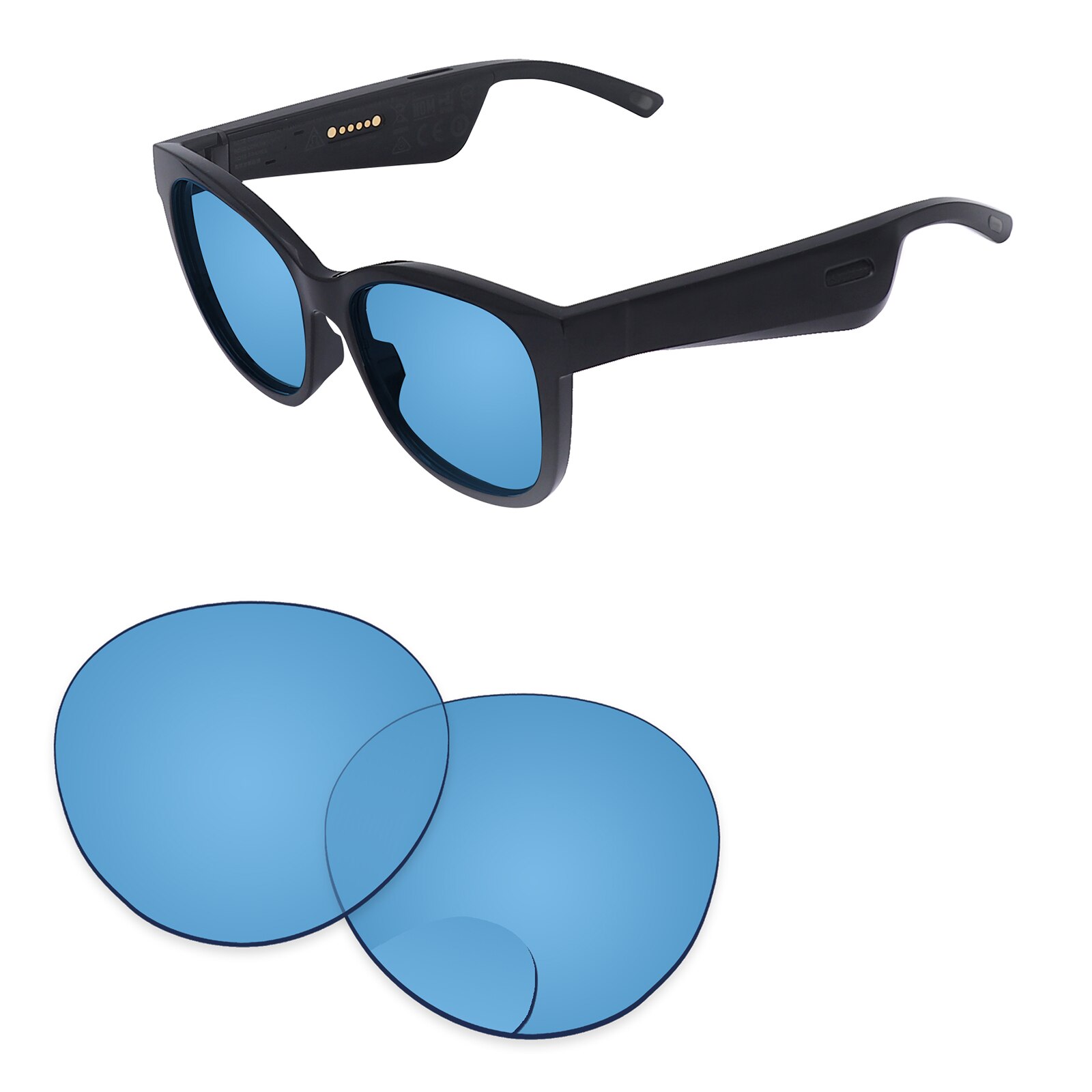 Alphax – verres de remplacement pour lunettes de soleil, polarisées, pour Bose Rondo S/M, Options multiples