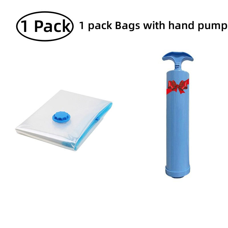 Vacuum Seal Bag Vacuum Storage Bags for Storing Clothes Organizer Space Saving Bags for Pillow Blanket Travel Vacuum Bag Package: S / green