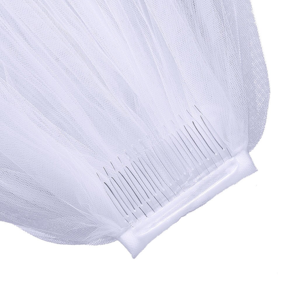Molans enkle kort tyll bryllupsslør billig hvit beige brudeslør til brud for mariage bryllup tilbehør