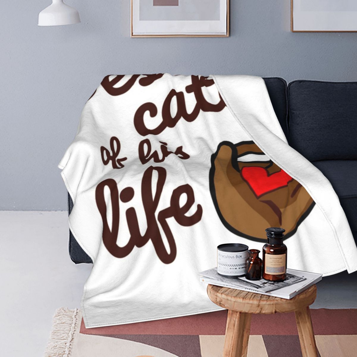 Beste Vangst Van Zijn Leven Hand Deken Vissen Super Zachte Mode Sprei Grote Fleece Fauteuil Deken: 1 / 120x150cm