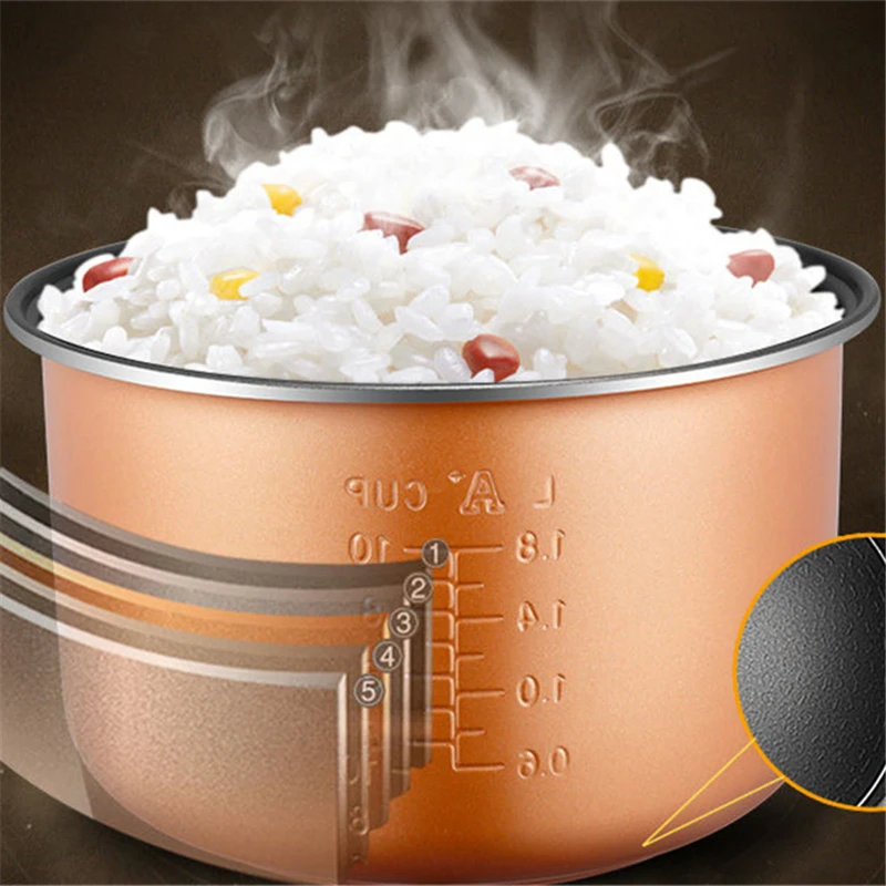 Mini olla arrocera eléctrica para el coche, revestimiento para cocinar arroz, accesorios universales, 1,2 L-4L