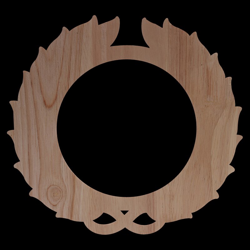 Wood Carving Round Decals Solid Wood Door Heart Flower European-style Household Decoration Cabinet Decoration Patches Wood Decal