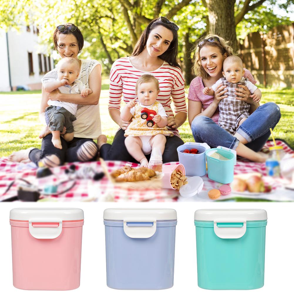 Baby Formula Milk Storage Infants Portable Milk Powder Formula Dispenser Food Container Storage Feeding Box for Kids Food PP Box