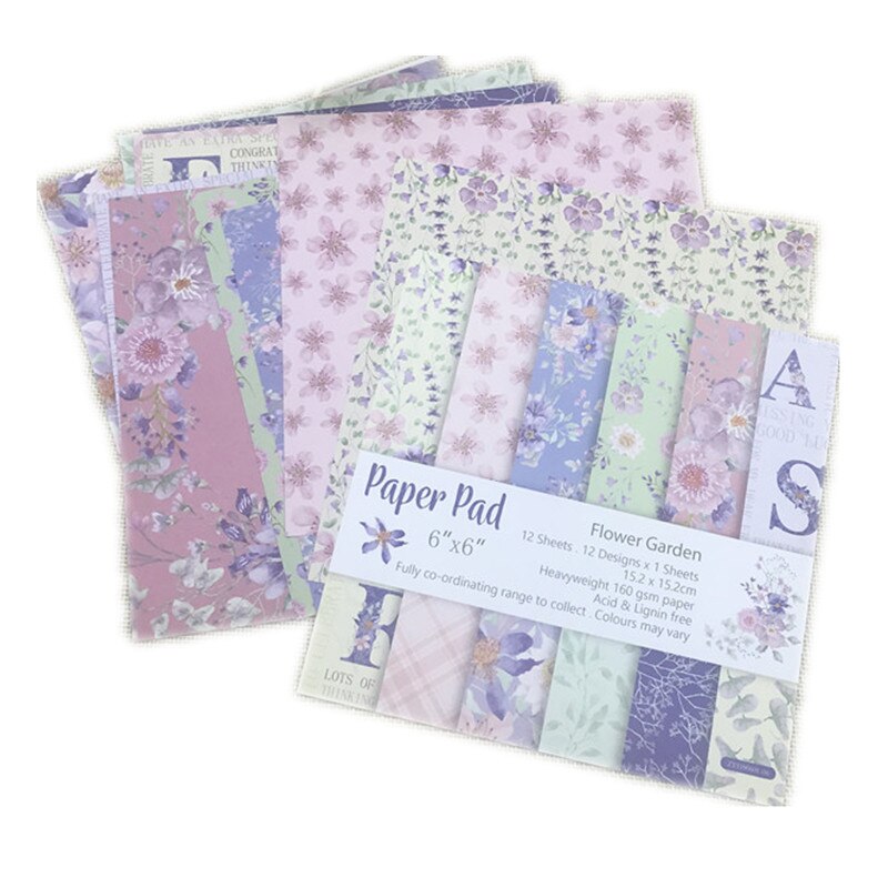 12PCS/Lot Purple Background Retro Material Papers DIY Scrapbooking Album Diary Decorative Paper Scrapbooking Paper