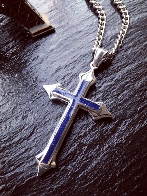 trend [bekentenis] titanium stalen kruis ketting mannelijke hanger Christian hanger hipster Koreaanse sieraden: 9