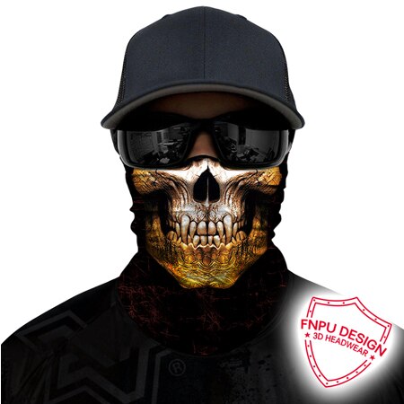 Bjmoto festival fest maske balaclava sømløs cykel biker spøgelse tørklæde halv ansigtsmaske skjold anti-uv vindtæt pandebånd: Model 5