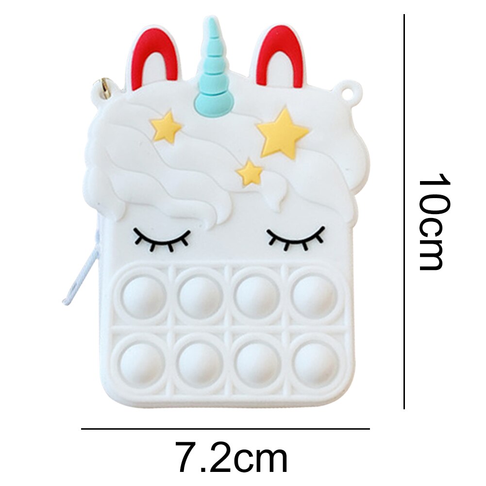 Druckblasen-geldbörse mit handschlaufe, sensorisches quetschspielzeug zum entspannen, druckentlastung, anti-stress-set für menschen mit autismus und adhs: C