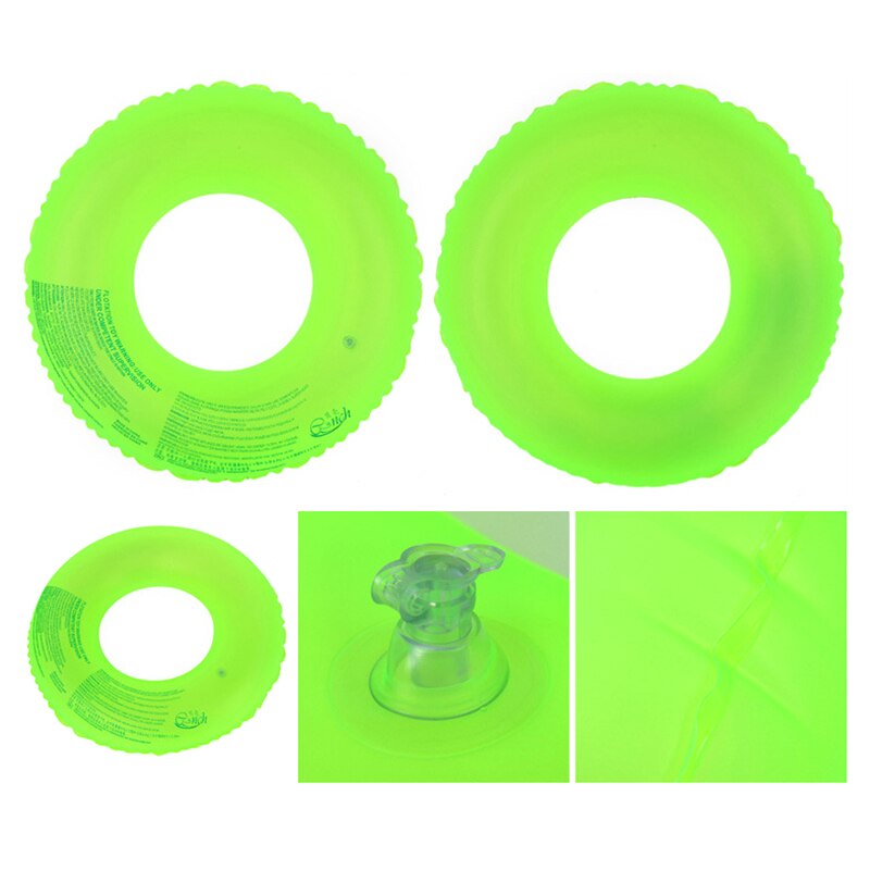 4 Size Adult Children's Summer Outdoor Inflatable Fluorescent Swimming Circle Swimming Pool Swimming Pontoon Swimming Protector