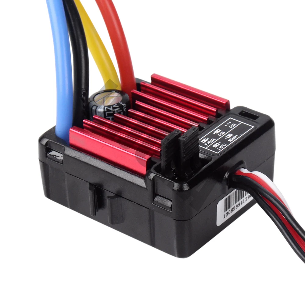 RC Model Auto QUICRUN 1060 60A Waterdichte Geborsteld ESC Speed Controller met 6 V/3A BEC voor 1:10 RC Auto Onderdelen