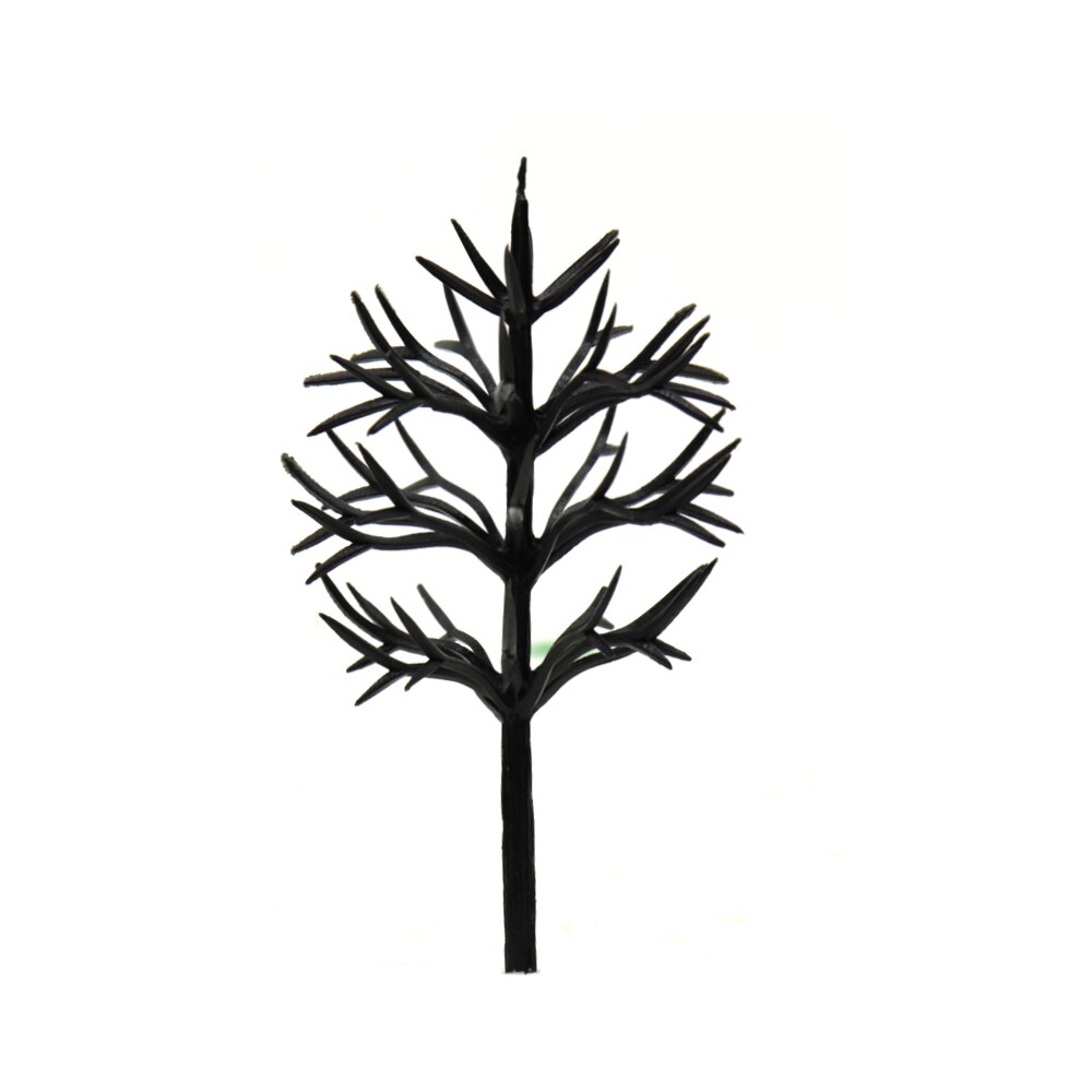 100PCS Architecture Building Plastic Model Tree Trunk Making Trees Materials DIY Scene Railway Train Layout for Diorama: Red