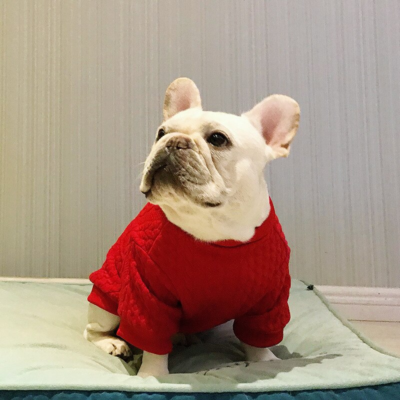 Pet Dog Clothes Winter Pug Clothes French Bulldog Clothing Poodle Pomeranian Schnauzer Dog Sweater Apparel Corgi Coat Outfit