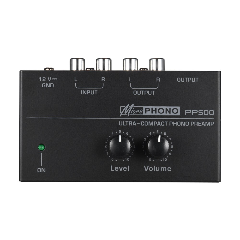 Phono Voorversterker Voorversterker Met Niveau & Volumeregeling Rca Input & Output 1/4 Accessoires