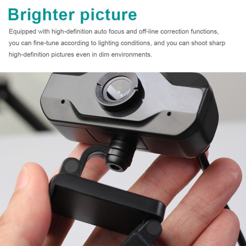 720p Volle HD Webcam Mit Stereo Mikrofon USB Schreibtisch & Laptop Webcam Mit 93-Grad Weiten Blickwinkel dreh Nocken