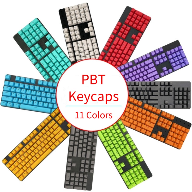 Trasmissione Della Luce PBT Keycap 87/104 Keycap Cherry MX Interruttore Personalità Keycap Per Tastiera Meccanica