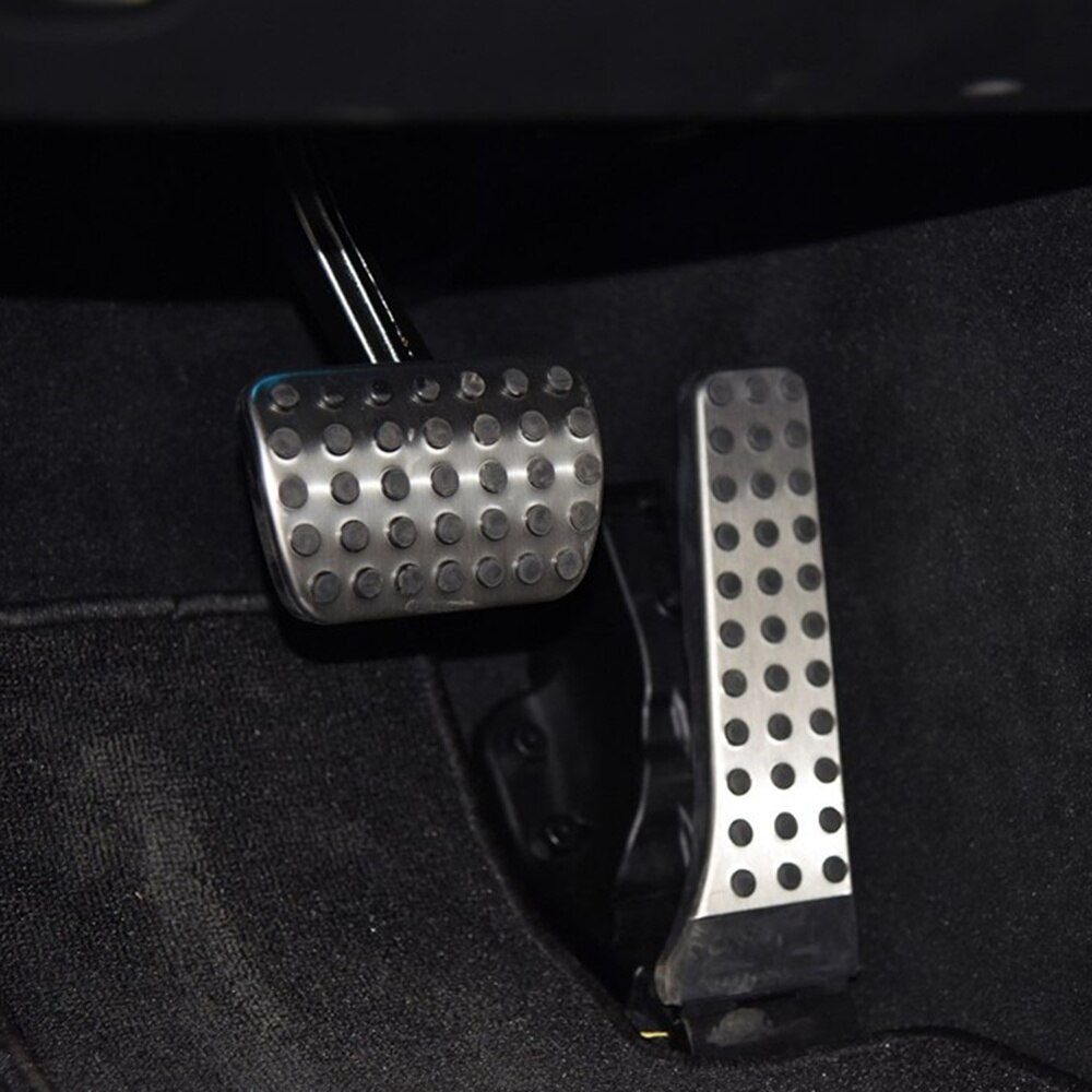 Ze stali nierdzewnej pedał stalowy dla Mercedes Benz C E S GLK przedsiębiorstwa slovenské lodenice komárno CLS klasy SL W203 W204 W211 W212W210 AMG, pedał gazu hamulca podnóżek Podkładka